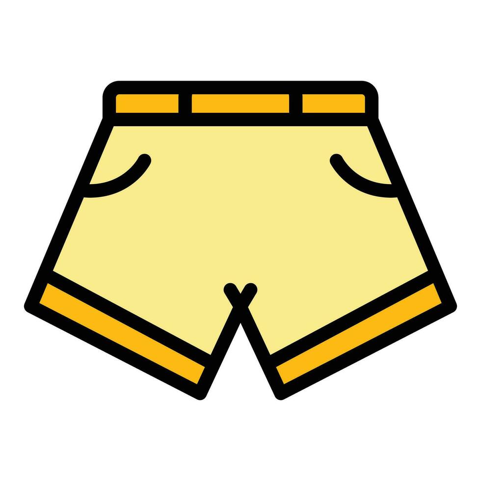 Gym shorts ikon vektor platt