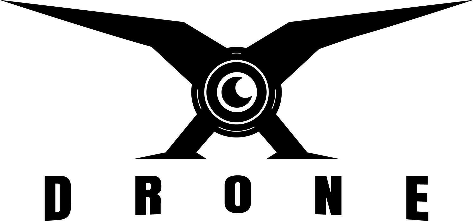 Drönare logotyp design vektor konst