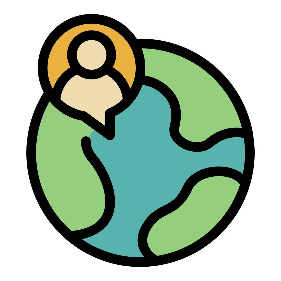 global vakant Job Symbol Vektor eben