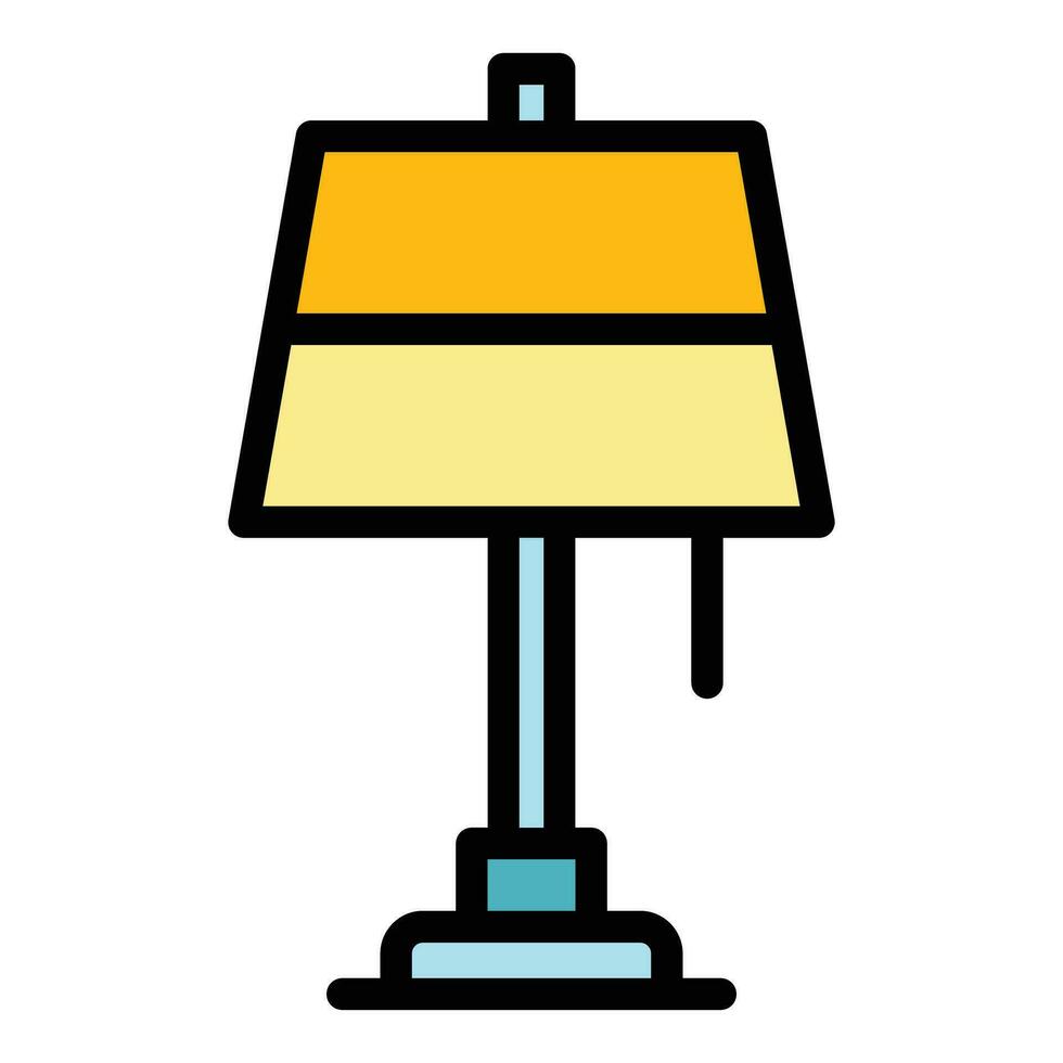 lampa belysning ikon vektor platt