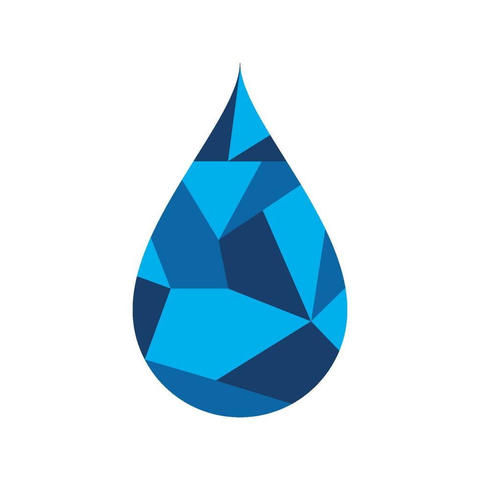 Wasser fallen abstrakt Logo vektor