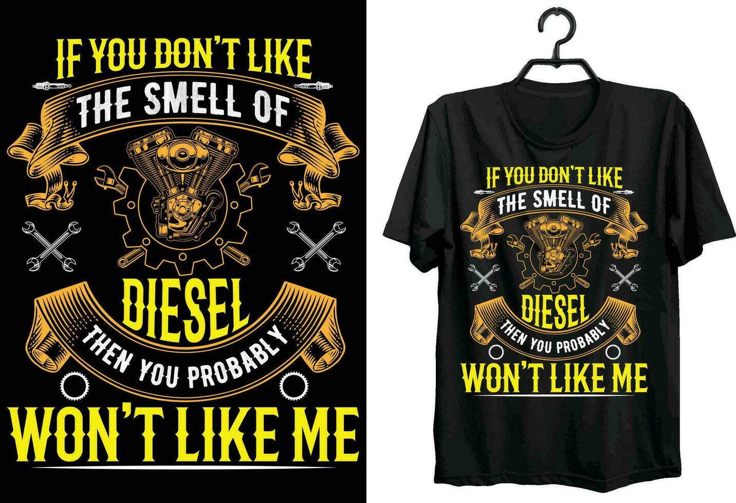 Diesel Mechaniker T-Shirt Design. komisch Geschenk Diesel Mechaniker T-Shirt Design zum Mechaniker. Typografie, SVG, Brauch, Vektor T-Shirt Design. Welt alle Diesel Mechaniker T-Shirt Design