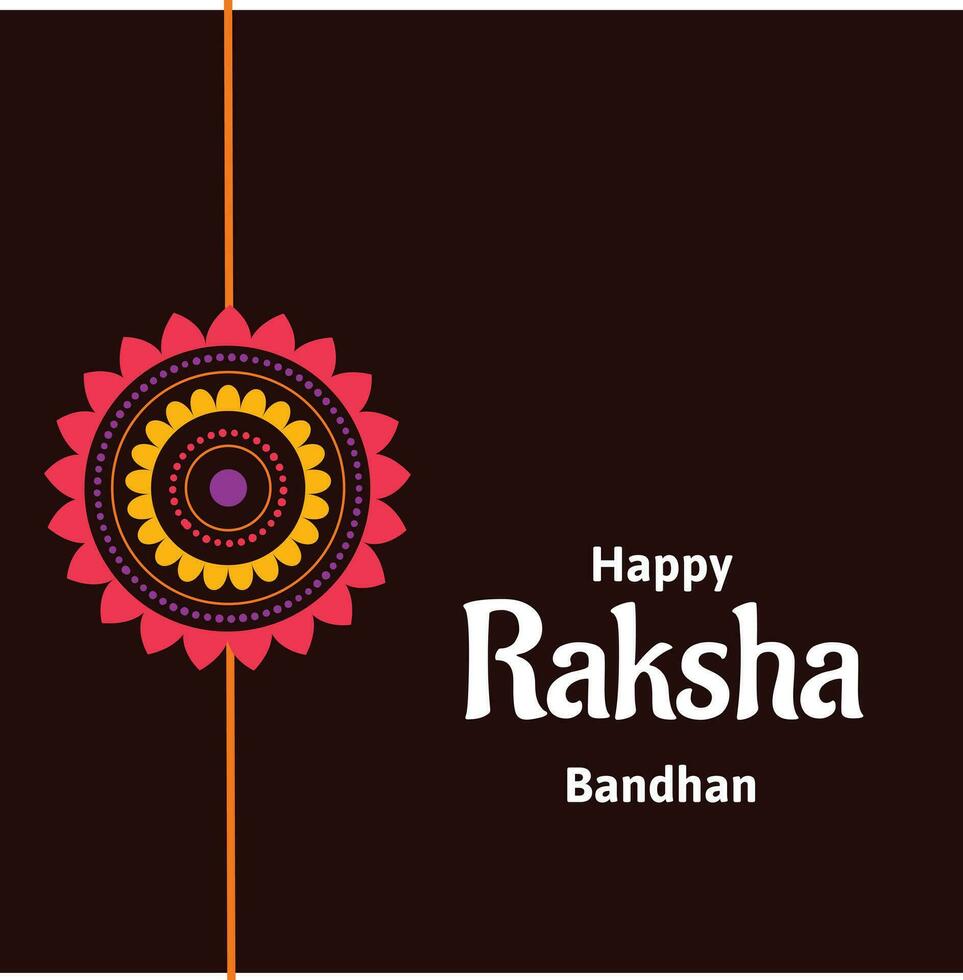 Lycklig Raksha bandhan indisk hindu festival firande vektor design