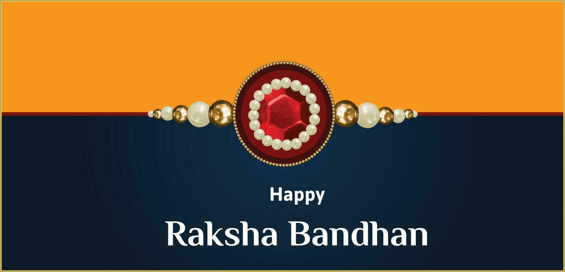 Lycklig Raksha bandhan indisk hindu festival firande vektor design