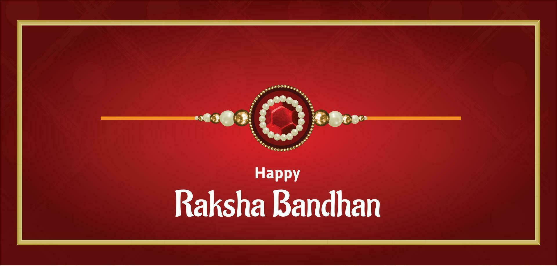 glücklich Raksha Bandhan indisch Hindu Festival Feier Vektor Design