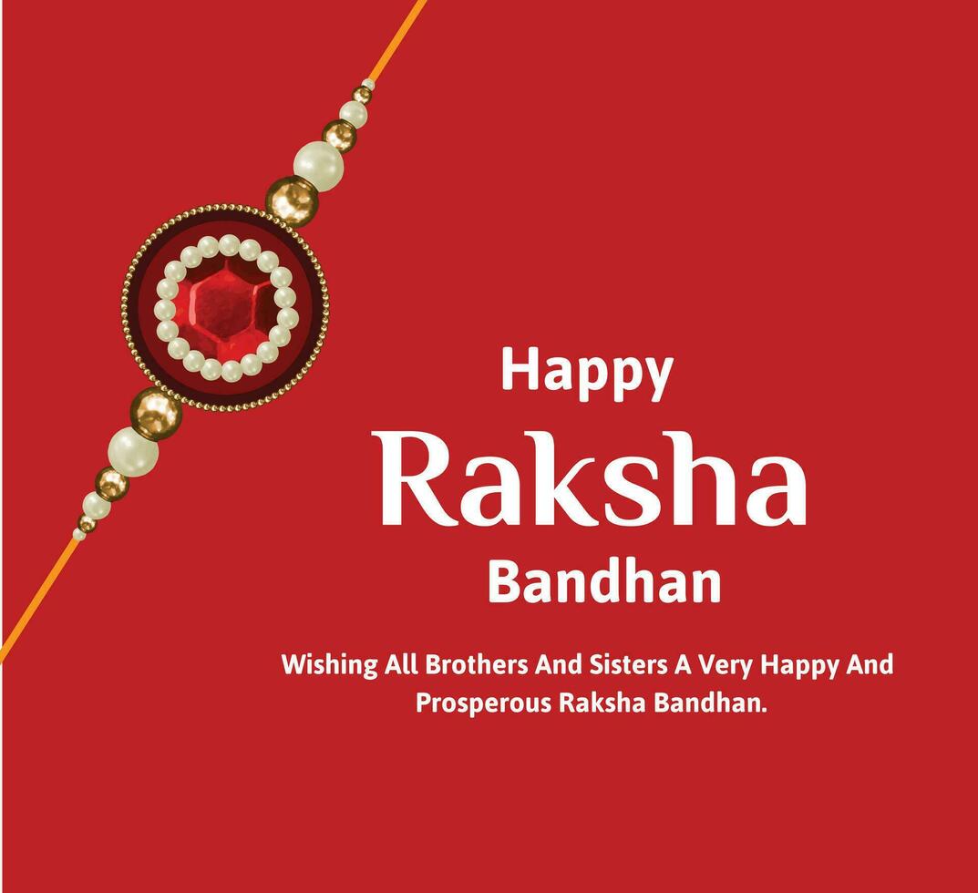 Lycklig Raksha bandhan indisk hindu festival firande vektor design