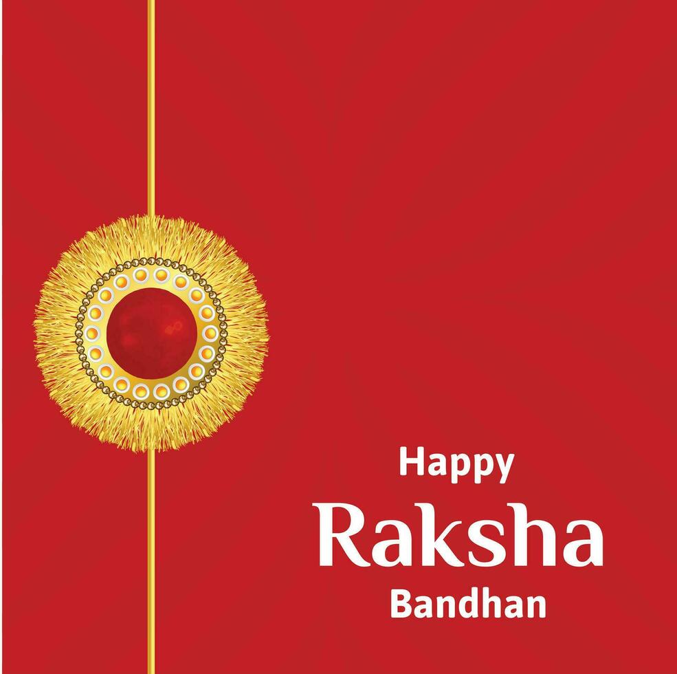 glücklich Raksha Bandhan indisch Hindu Festival Feier Vektor Design