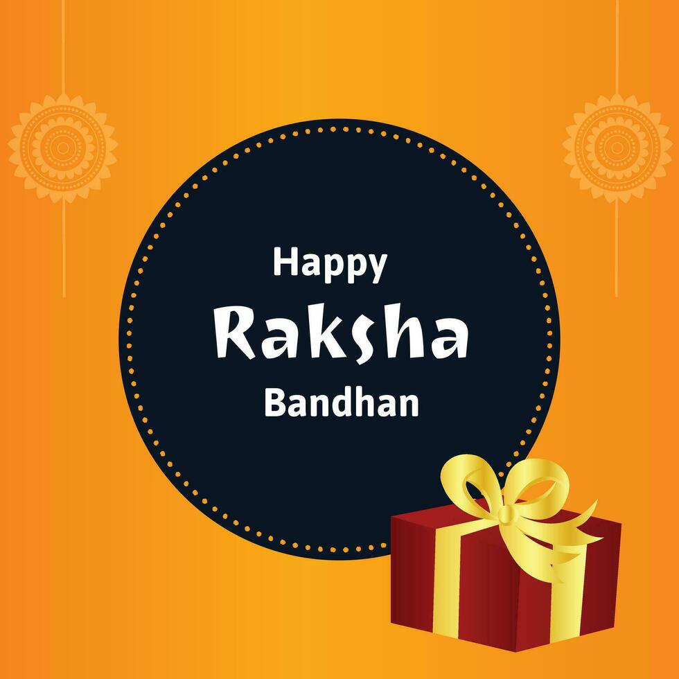 Lycklig Raksha bandhan indisk hindu festival firande vektor design