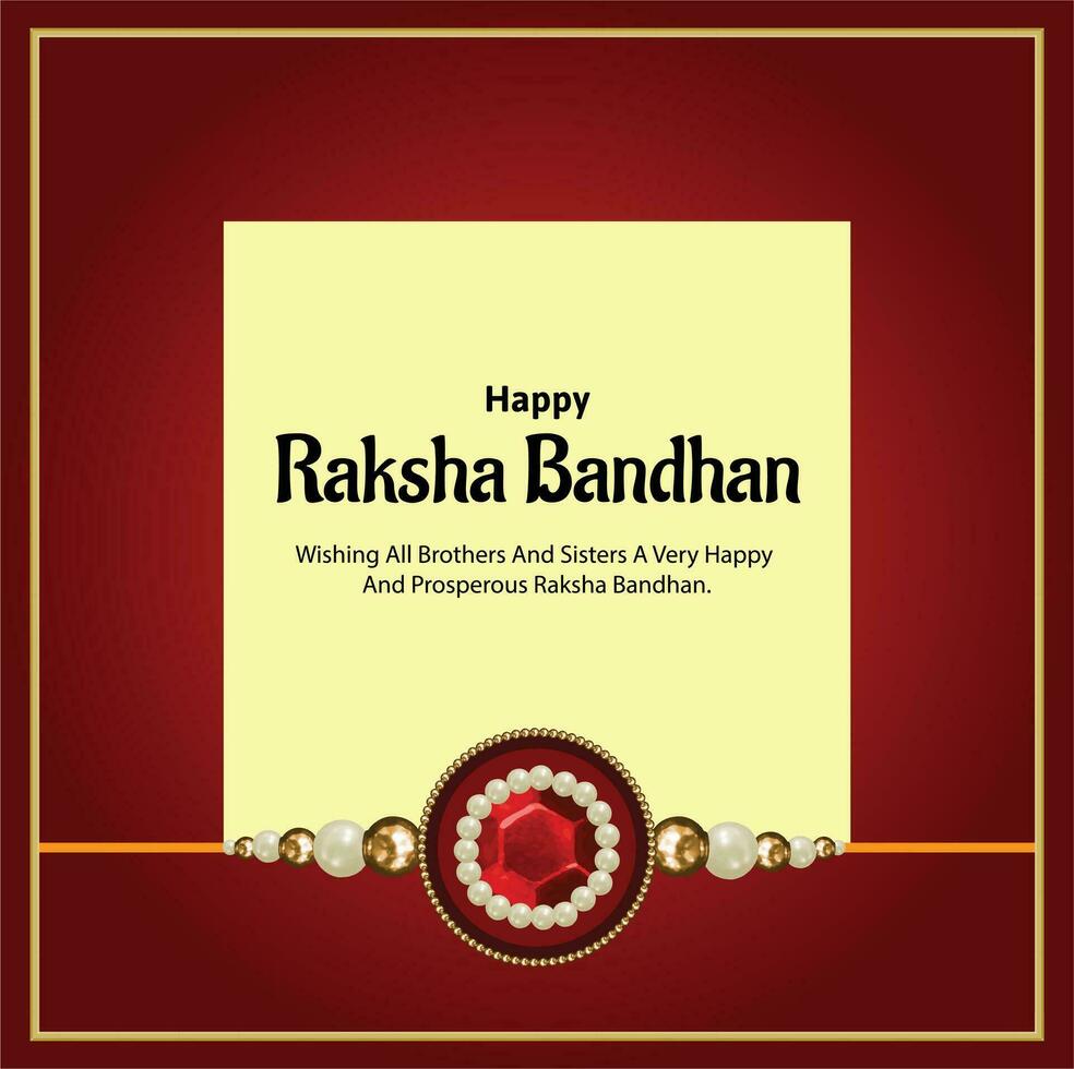 Lycklig Raksha bandhan indisk hindu festival firande vektor design