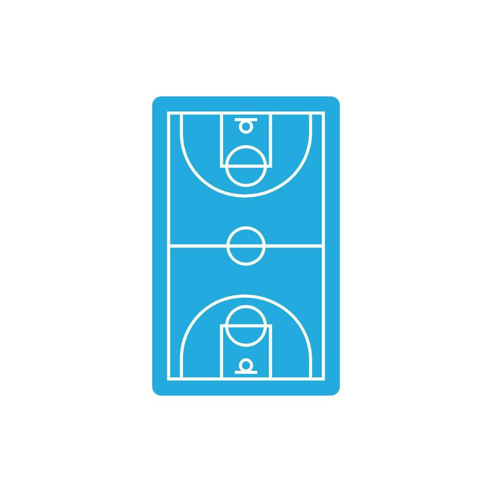 basketboll domstol ikon vektor