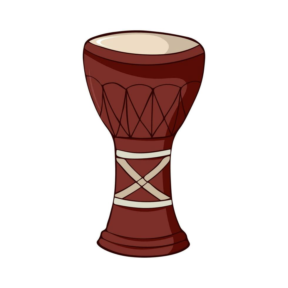 Darbuka Schlagzeug Instrument von das Mitte Osten Vektor Illustration