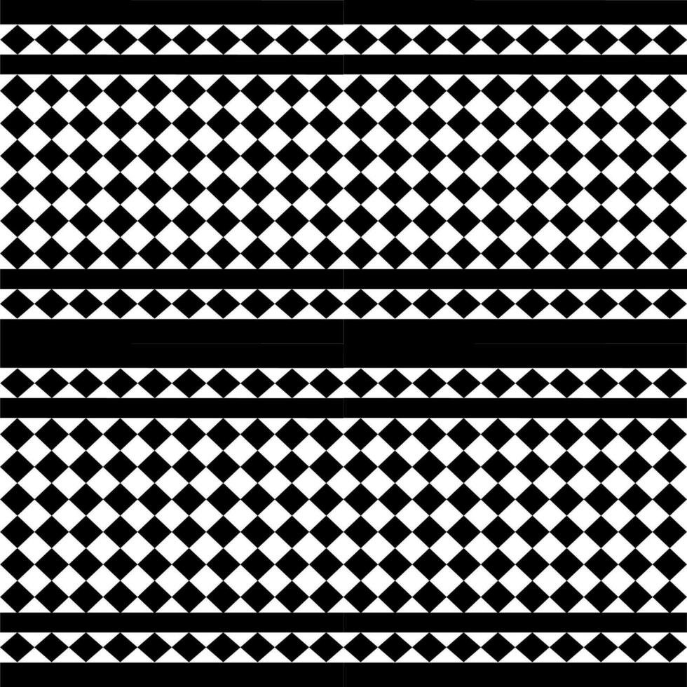 Schwarz-Weiß-Design mit quadratischem Muster vektor