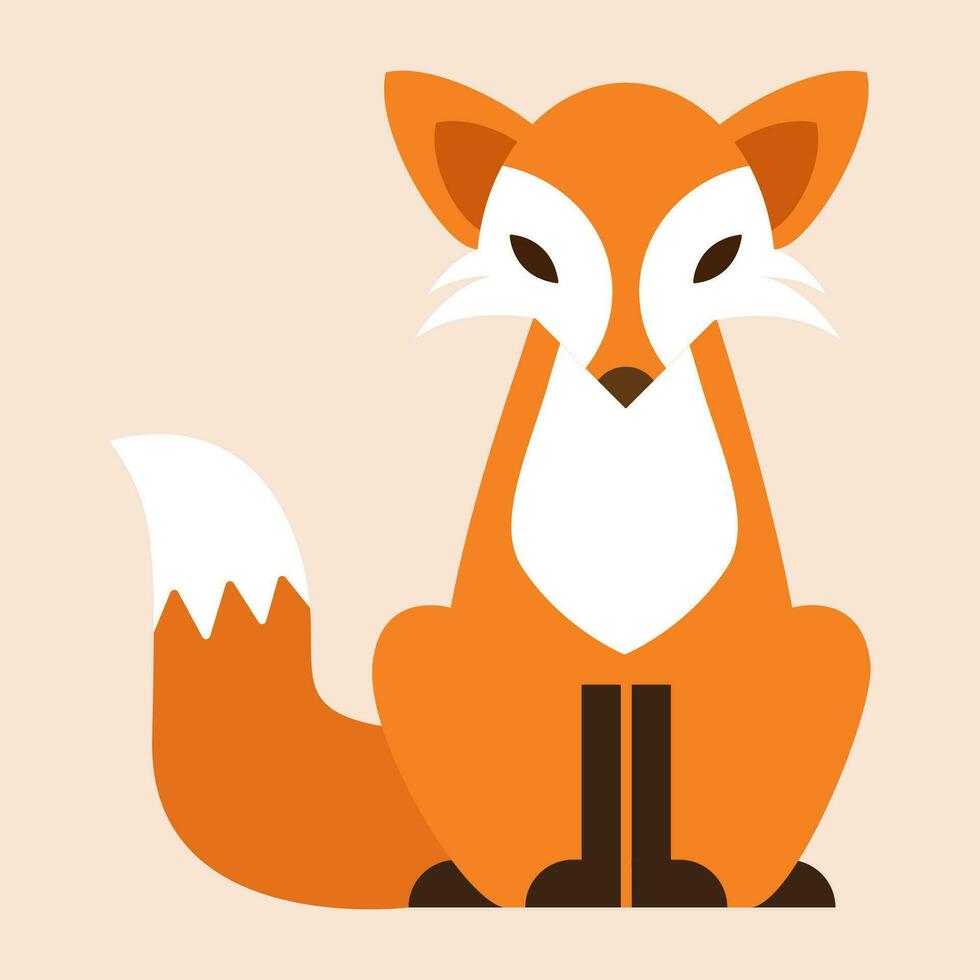 Herbst. Vektor Karikatur Stil Illustration von Schlafen Fuchs. Symbol zum Netz. isoliert auf Weiß Hintergrund