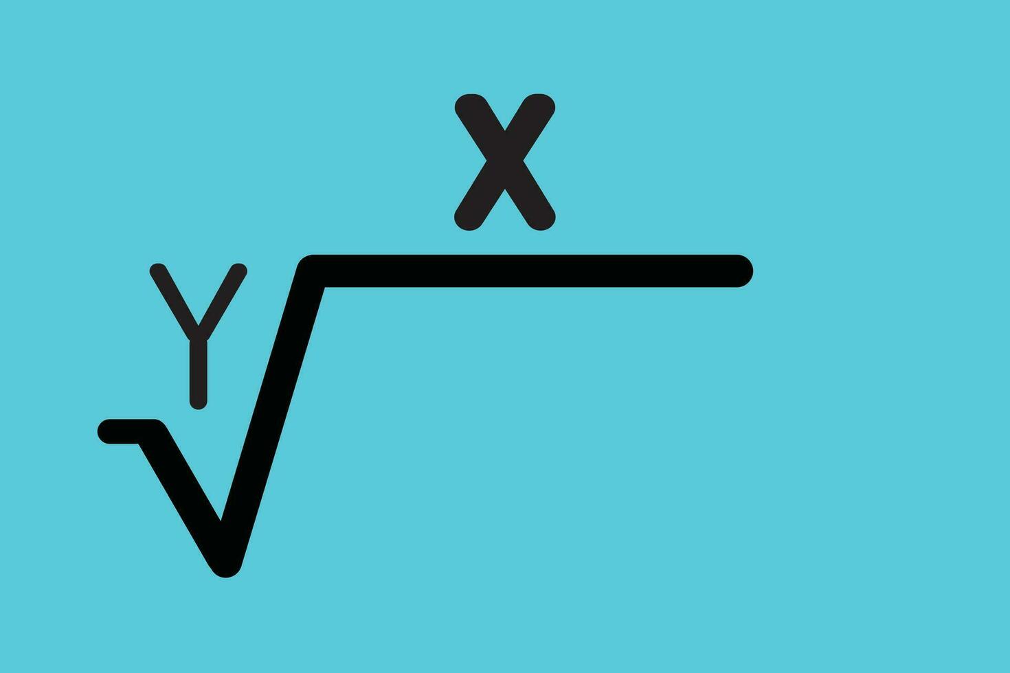 fyrkant rot vektor ikon matematik logotyp