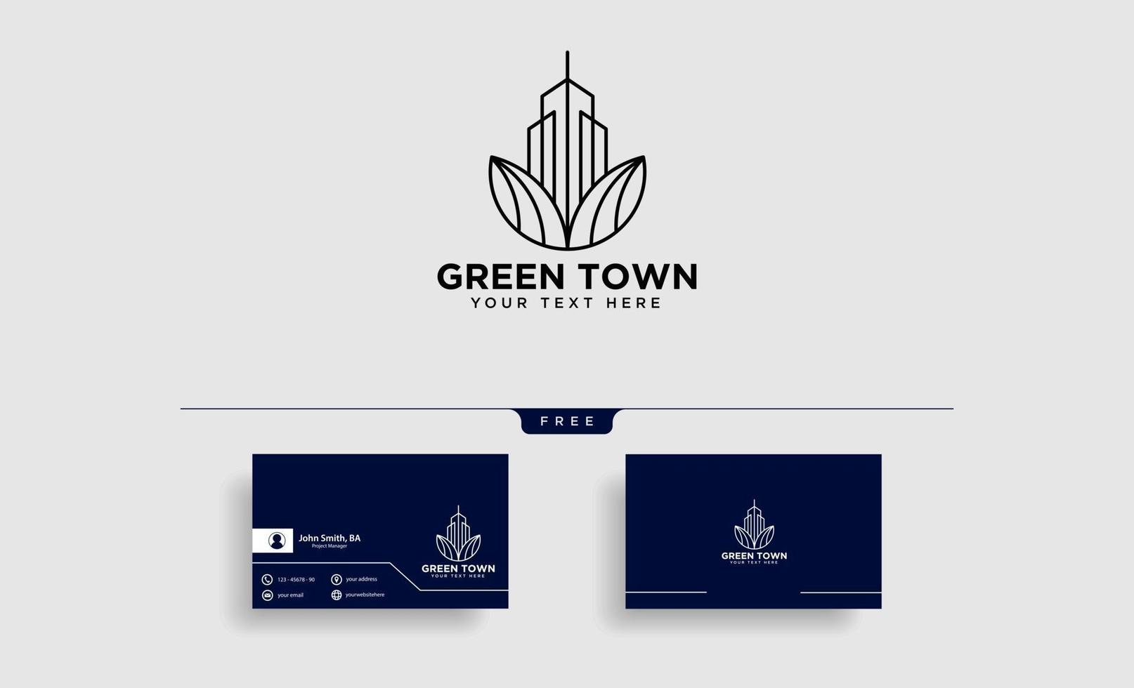 grön stad jordbruk logotyp mall vektor illustration ikon element isolerad