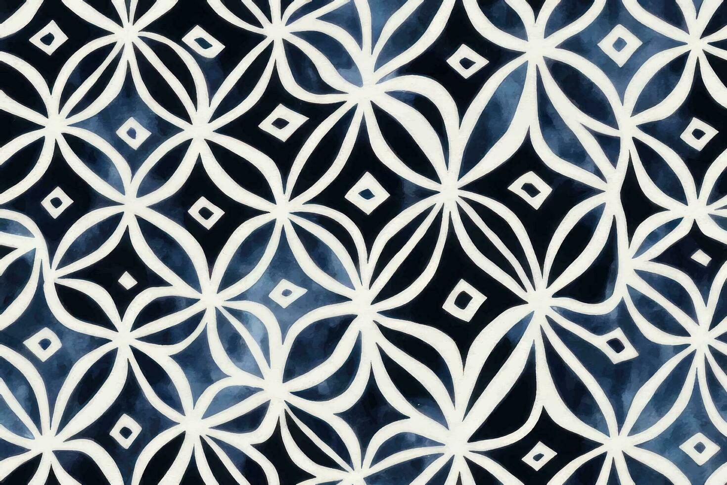 ändlös slips färga trendig ändlös prydnad mode ogee sommar skön teckning sömlös dekorativ botanisk vektor färgrik illustration textil- trädgård etnicitet rand , blå mönster vit översikt