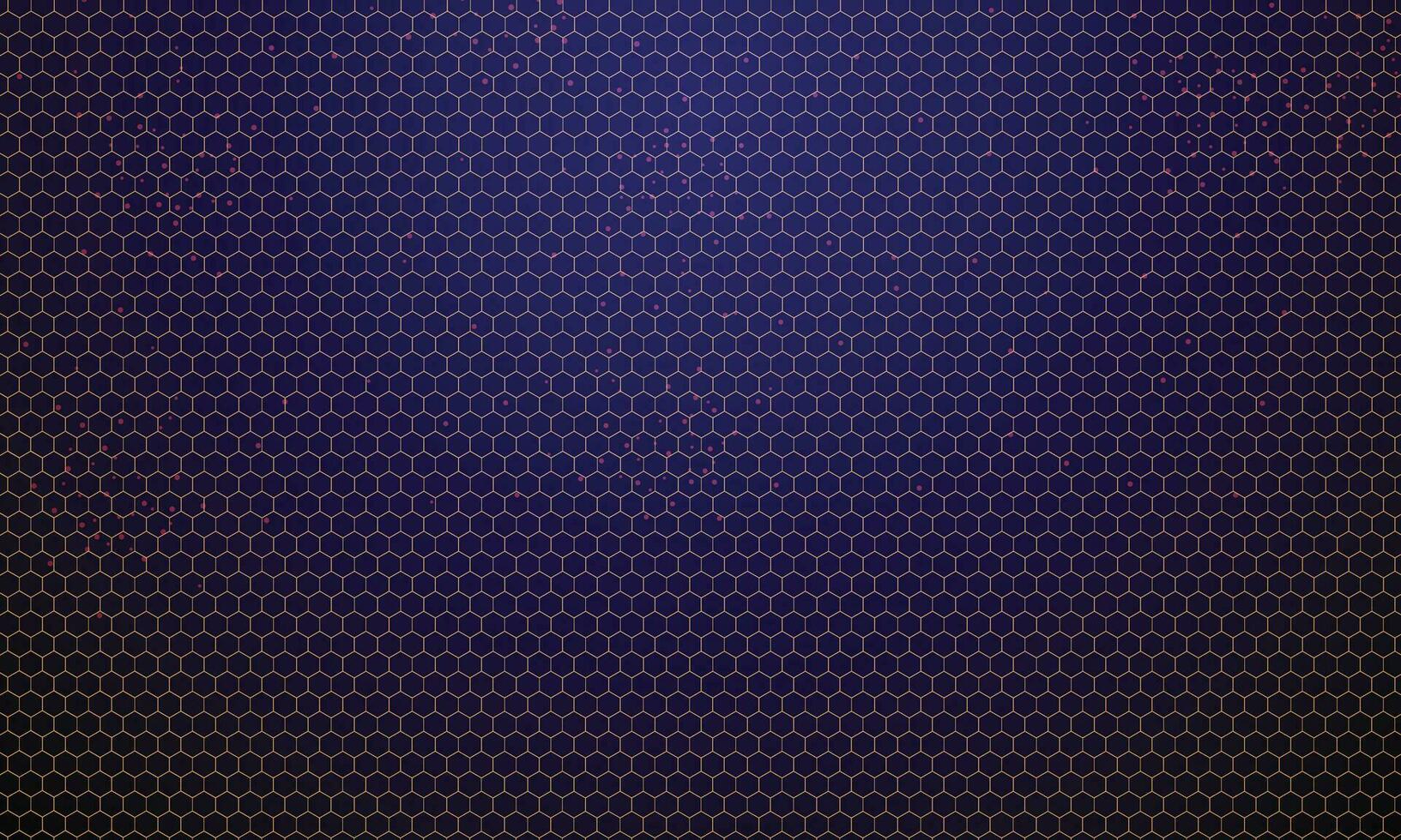 Hexagon Muster Hintergrund mit Partikel Technologie futuristisch. vektor