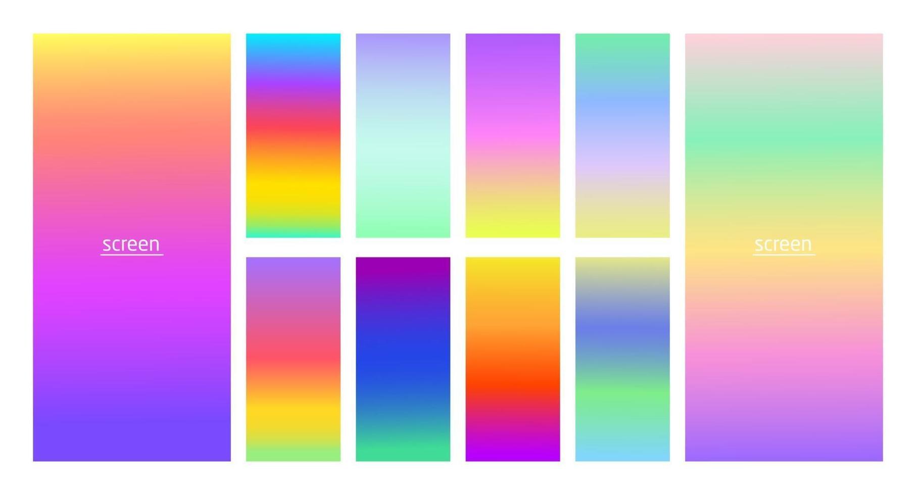 pastellfärgad lutning och livlig mjuk färgbakgrund för enheter pc och modern smartphone skärm mjuk pastellfärg bakgrund vektor ux och ui design illustration isolerad på vit