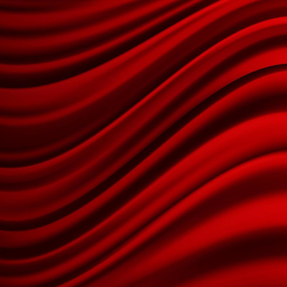 realistisk färgglad röd sammet gardin bakgrund vektor