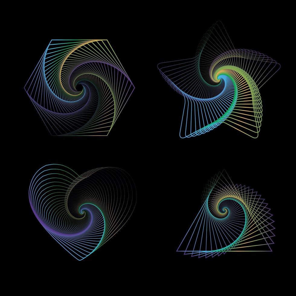 abstrakt geometrisk virvel bakgrund vektor