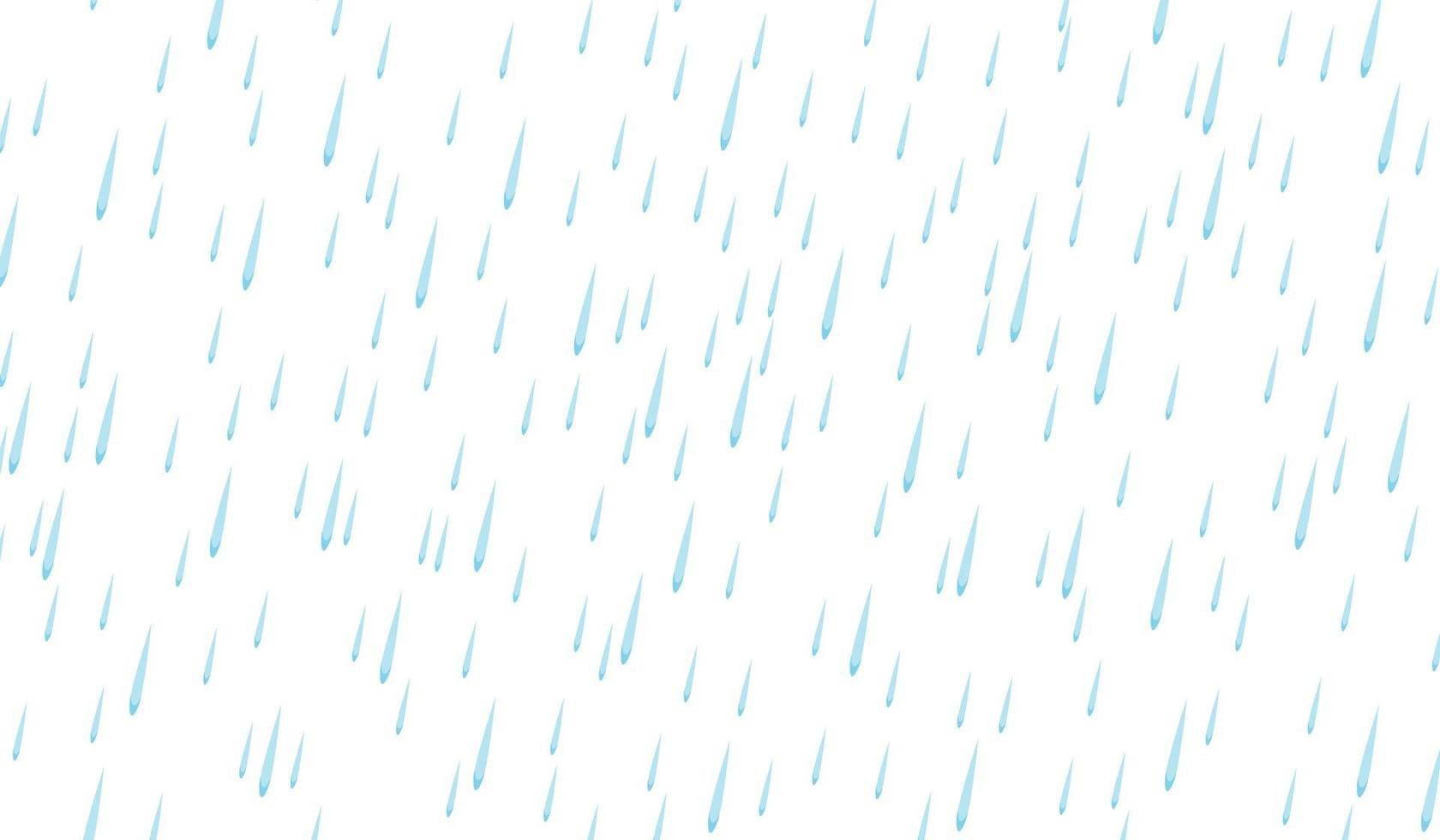 tecknad regn som isoleras på vit bakgrund vektor