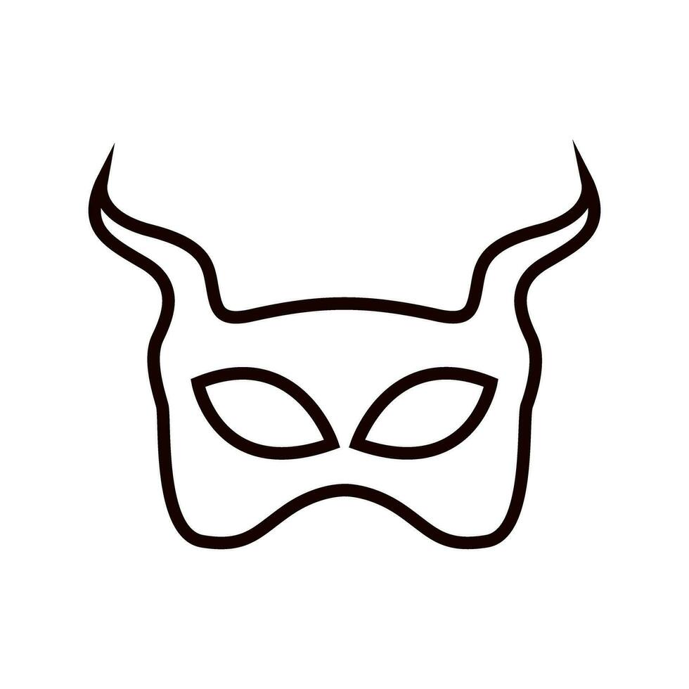 maskerad ikon vektor. mask illustration tecken. karneval symbol. karneval mask logotyp. vektor