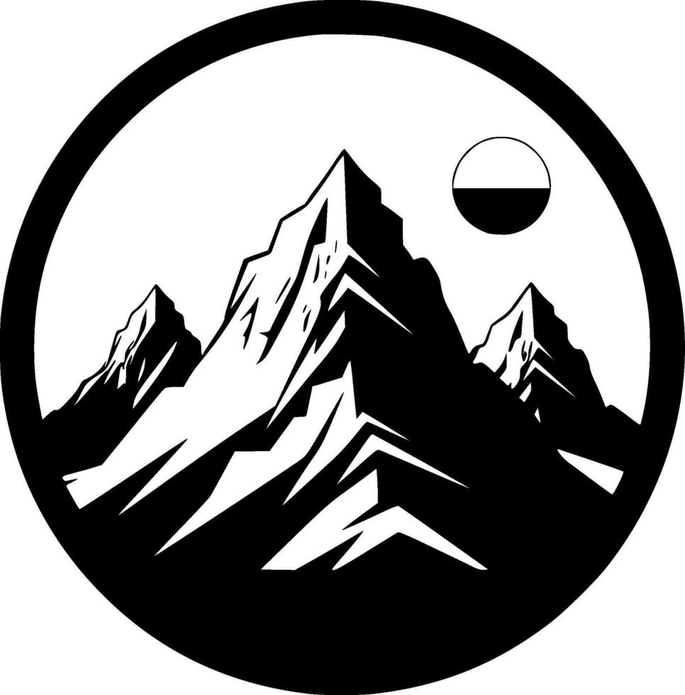 Berge - - hoch Qualität Vektor Logo - - Vektor Illustration Ideal zum T-Shirt Grafik