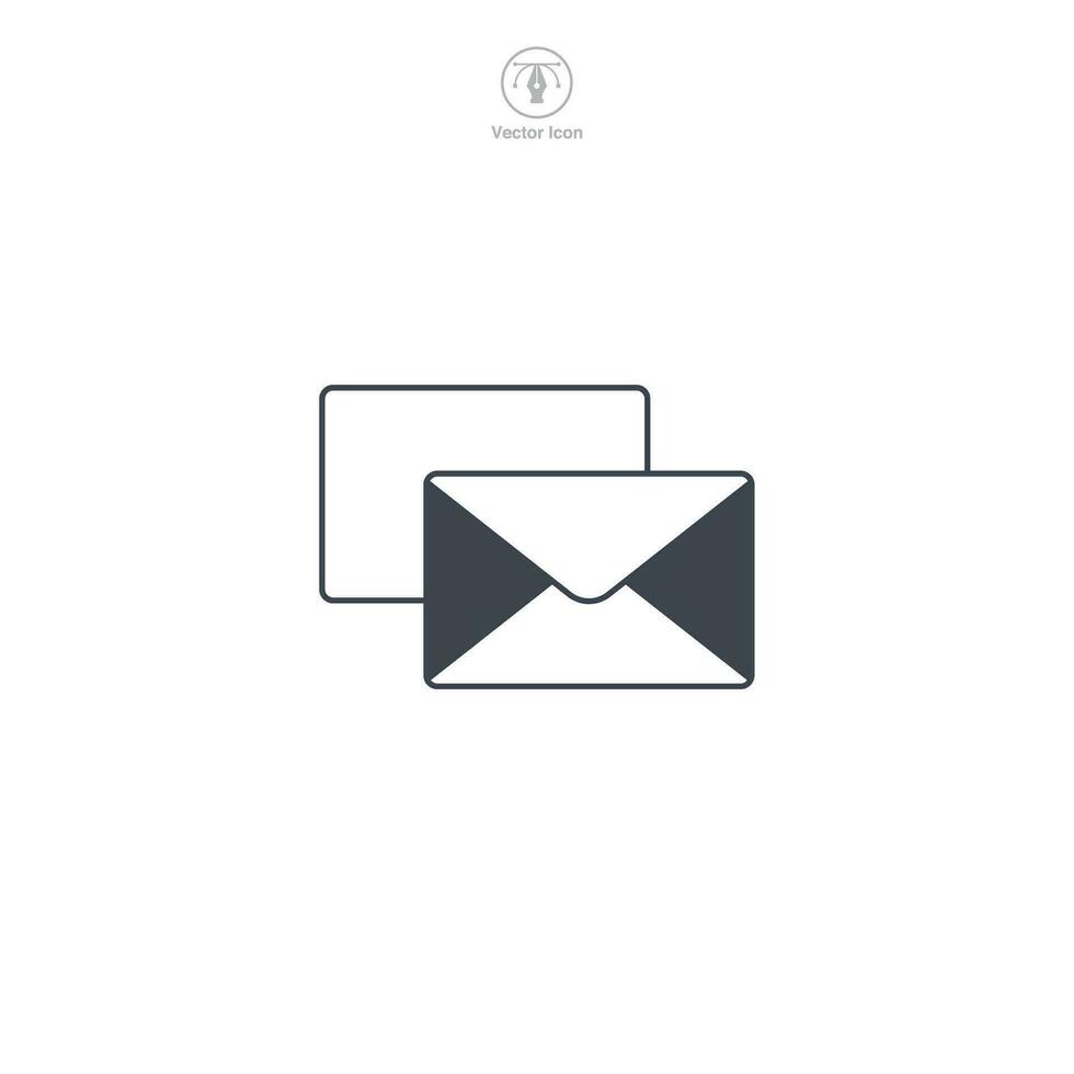 kuvert ikon symbol vektor illustration isolerat på vit bakgrund