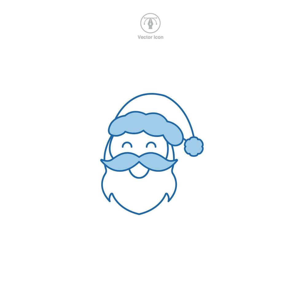 Santa claus Symbol Symbol Vektor Illustration isoliert auf Weiß Hintergrund