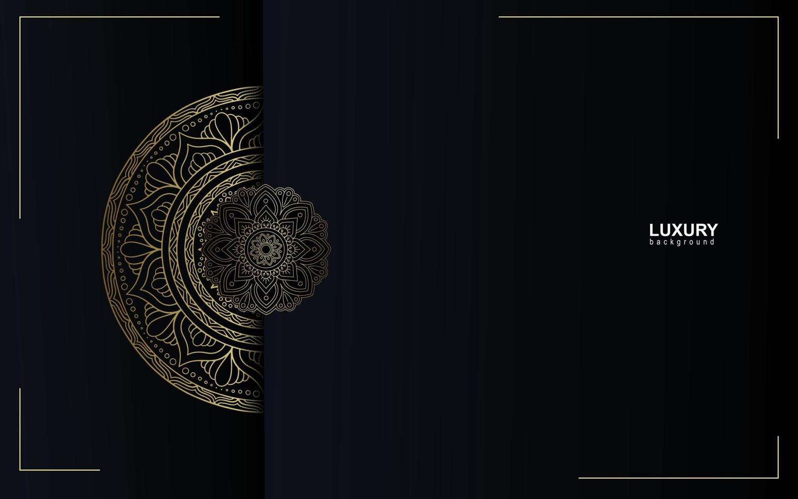 Luxus-Mandala-Zierhintergrund vektor