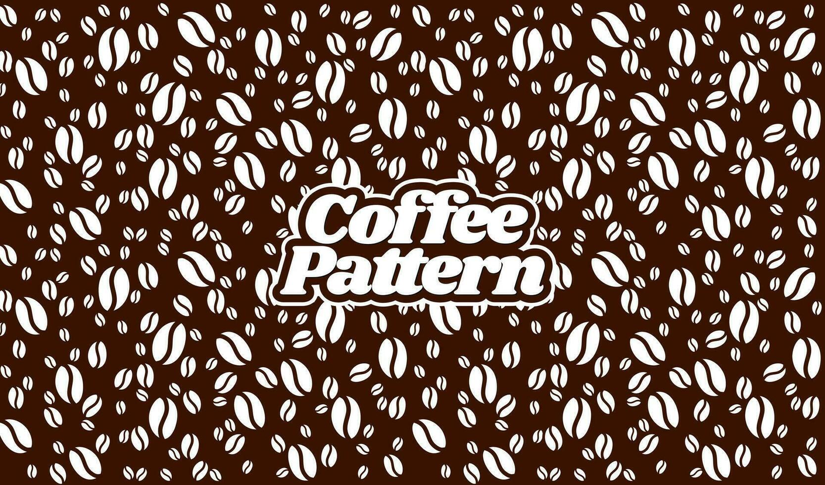 kaffe bönor mönster. bakgrund kaffe bönor mönster. sömlös kaffe böna mönster för förpackning. vektor