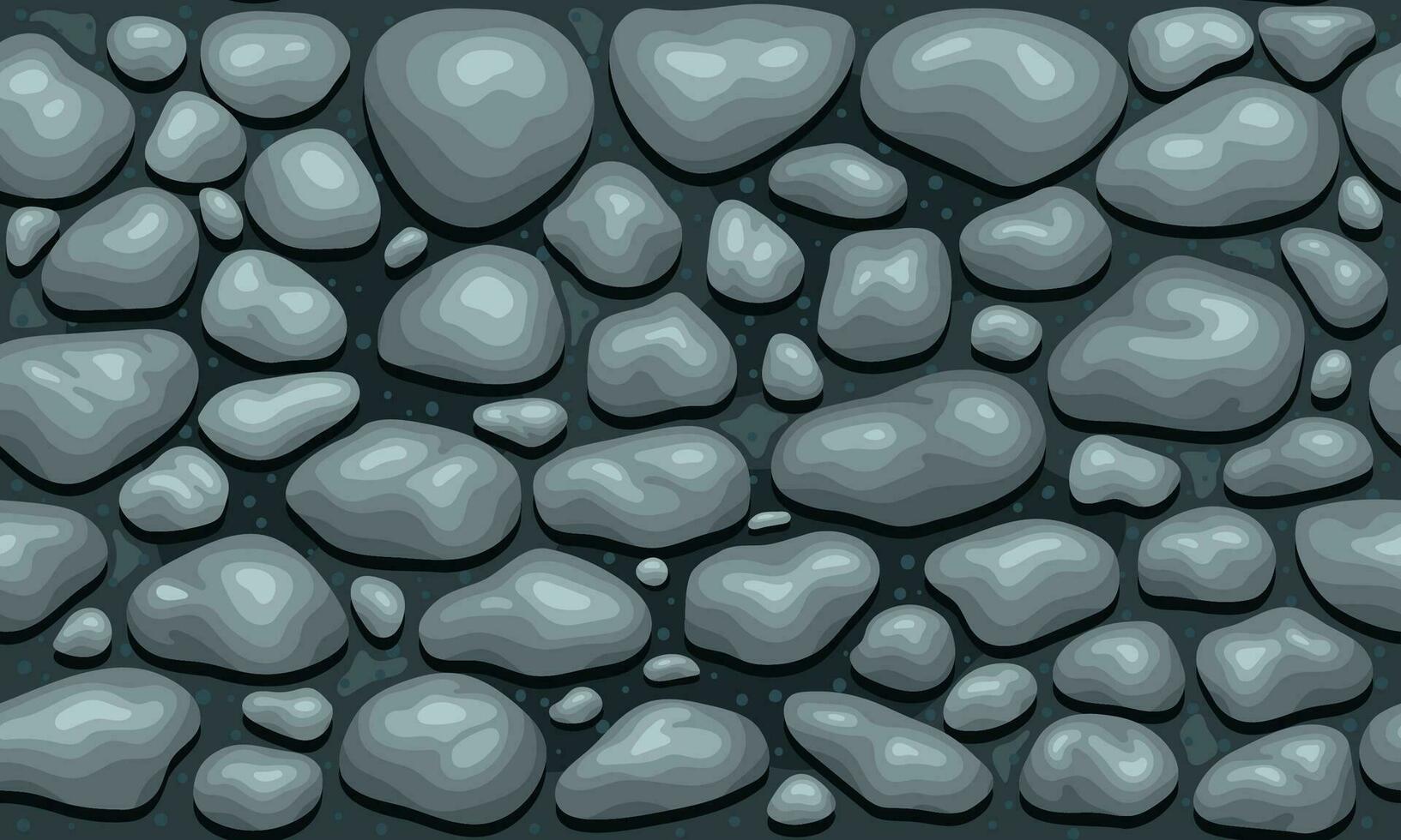 flod sten sömlös mönster för textur bakgrund vektor