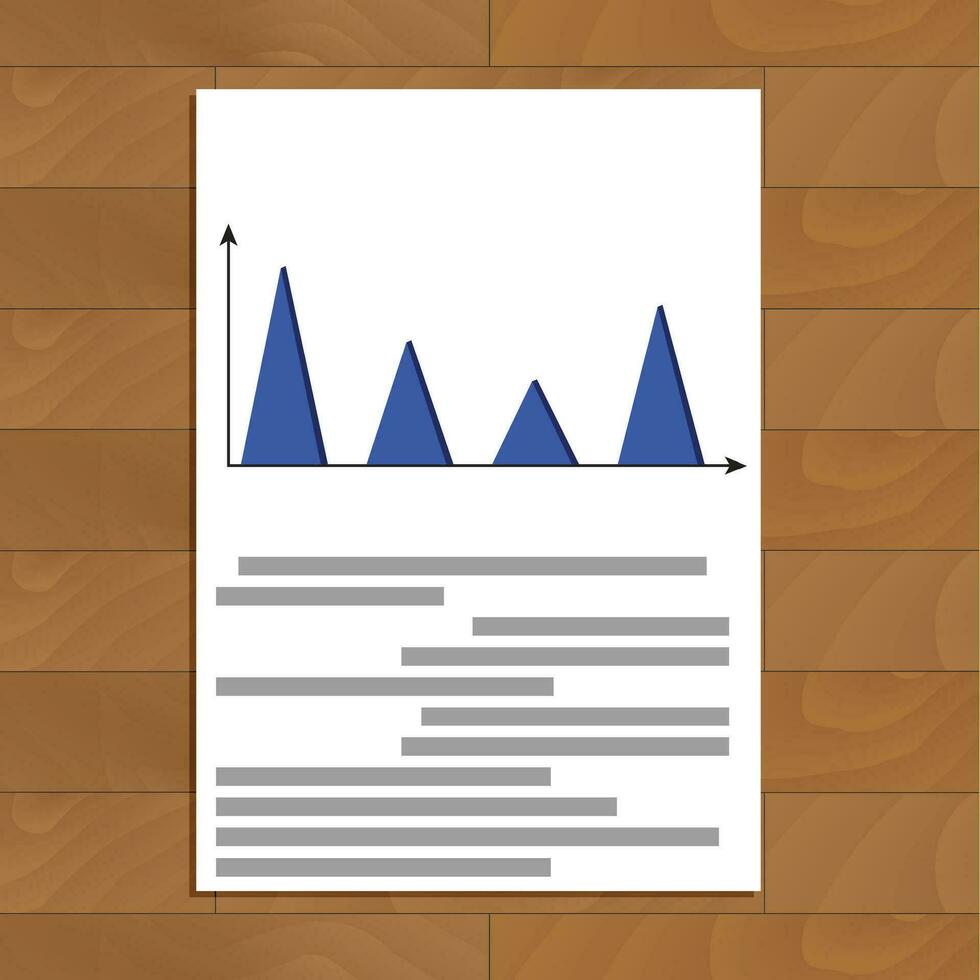 Finanzen dokumentieren Infodiagramm, jährlich Diagramm Bericht, Vektor Illustration