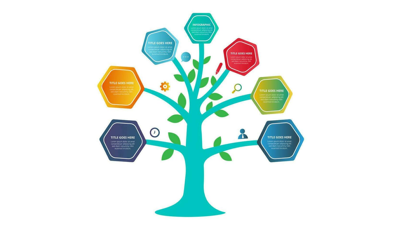 visualisering av affärsdata. processdiagram. abstrakta element av graf, diagram med steg, alternativ, delar eller processer. vektor affärsmall för presentation. kreativt koncept för infographic.