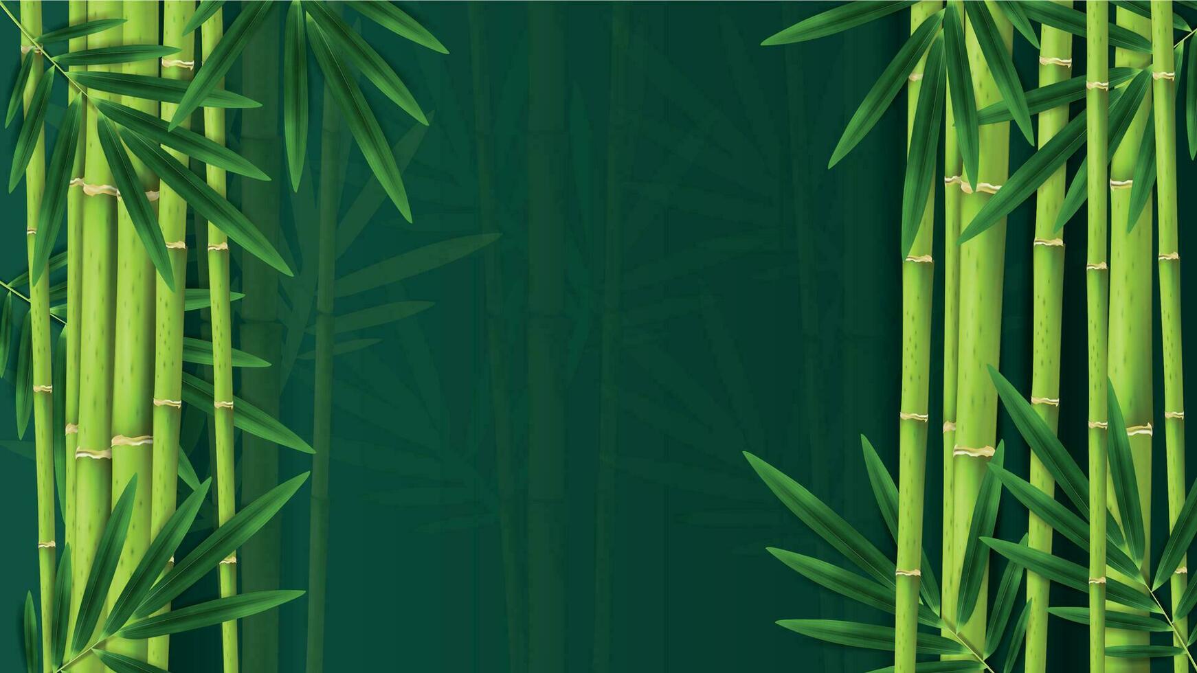 Urwald Bambus tropisch Hintergrund vektor