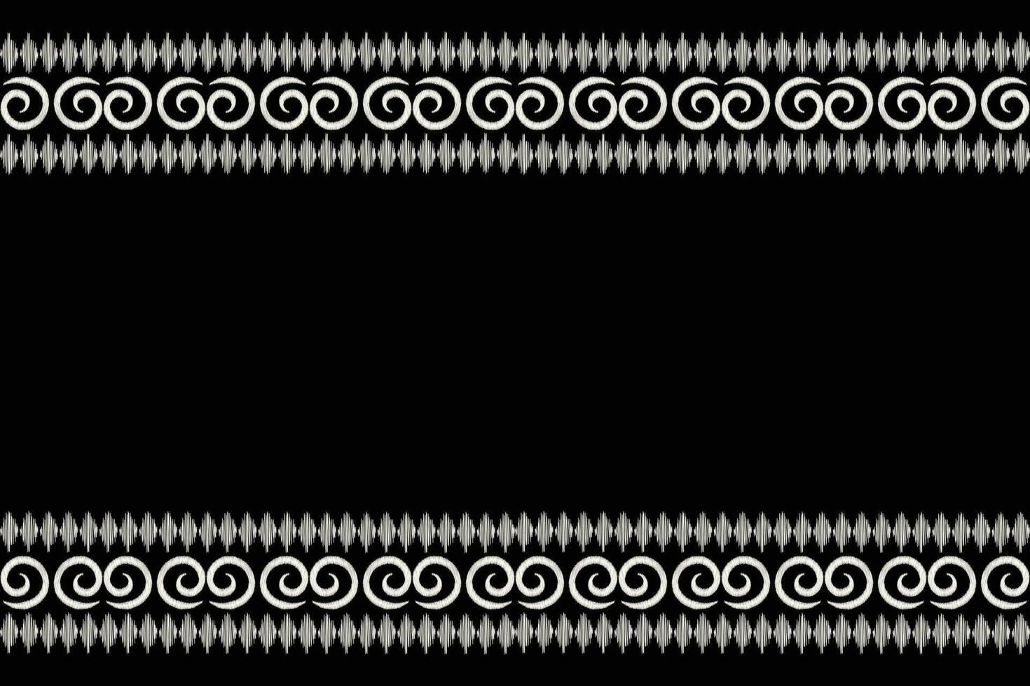 ethnisch Ikat Stoff Muster geometrisch Stil.afrikanisch Ikat Stickerei ethnisch orientalisch Muster schwarz Hintergrund. abstrakt, Vektor, Illustration. Textur, Kleidung, Rahmen, Dekoration, Teppich, Motiv. vektor