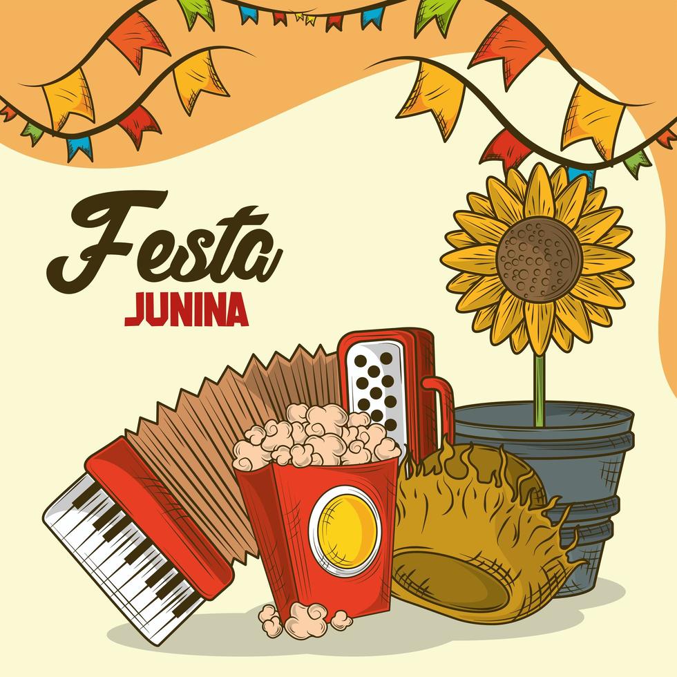 fest firar juni vektor