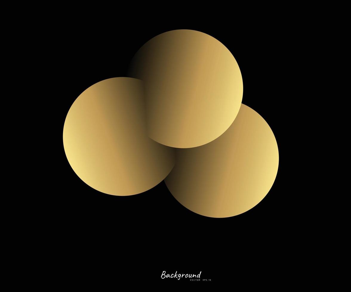 abstrakt cirkel gyllene bokeh bakgrund vektor