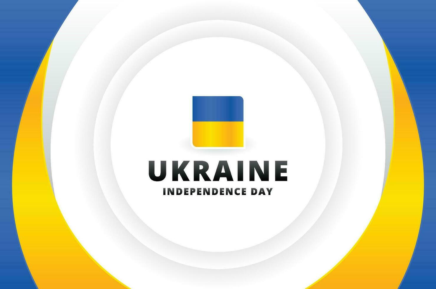 Ukraine Unabhängigkeit Tag Design feiern vektor