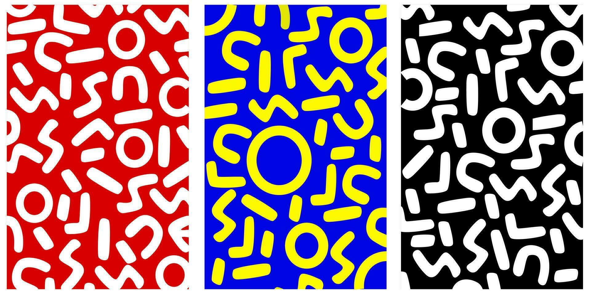 abstrakt sömlös mönster bakgrund. sömlös mönster med former vektor