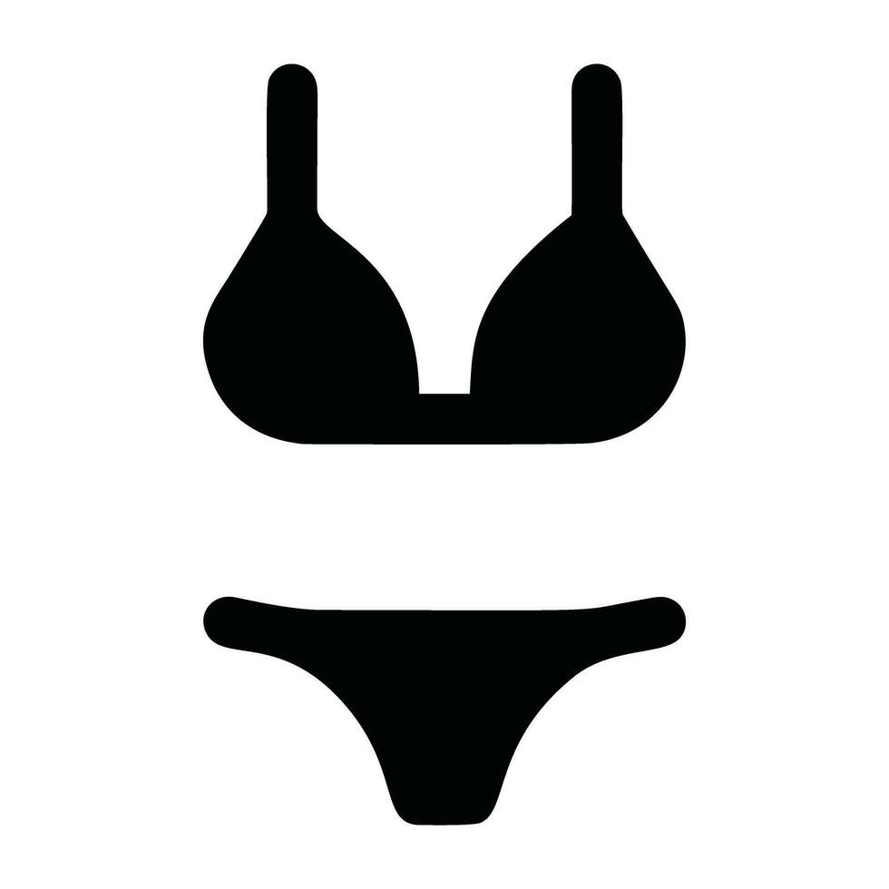 bikini ikon. enkel illustration av bikini vektor ikon