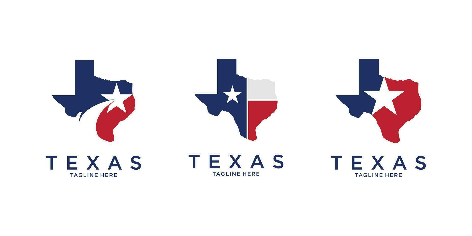 Logo Design Texas einfach modern vektor