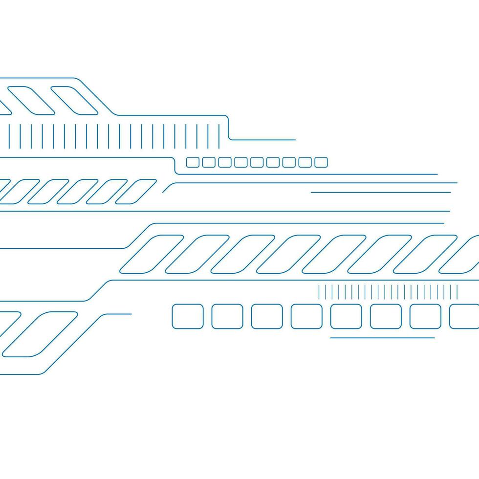 blå tunn rader abstrakt teknologi trogen bakgrund vektor