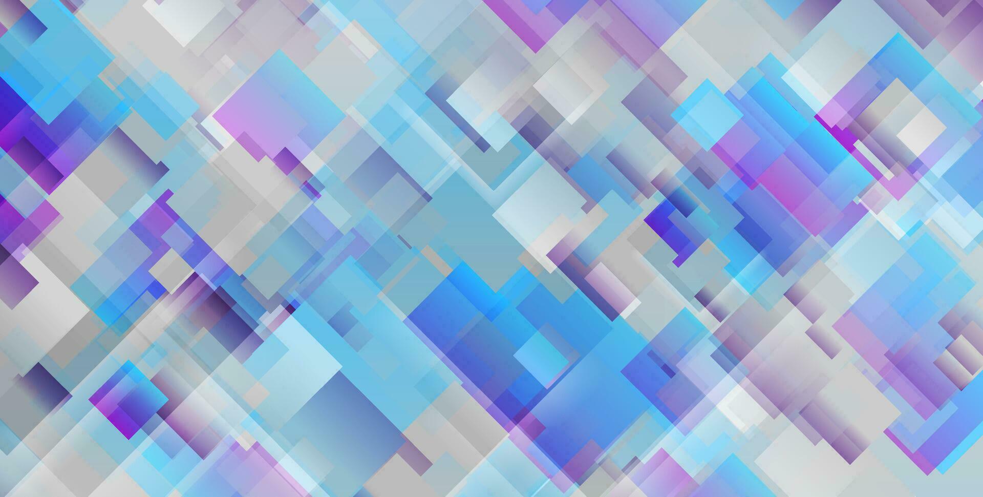 grå blå violett kvadrater abstrakt geometrisk bakgrund vektor