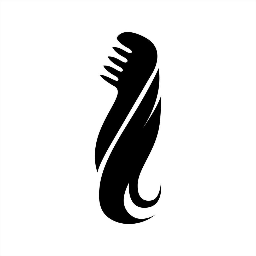 Friseur Logo. Haar Symbol und Emblem. Logotyp. Logomarke. Grafik Design und Vorlage. vektor