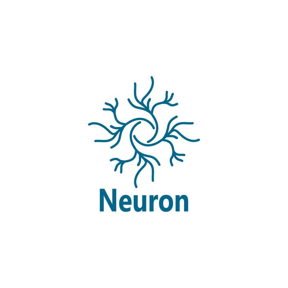 Neuron Logo und Symbol Vektor Vorlage