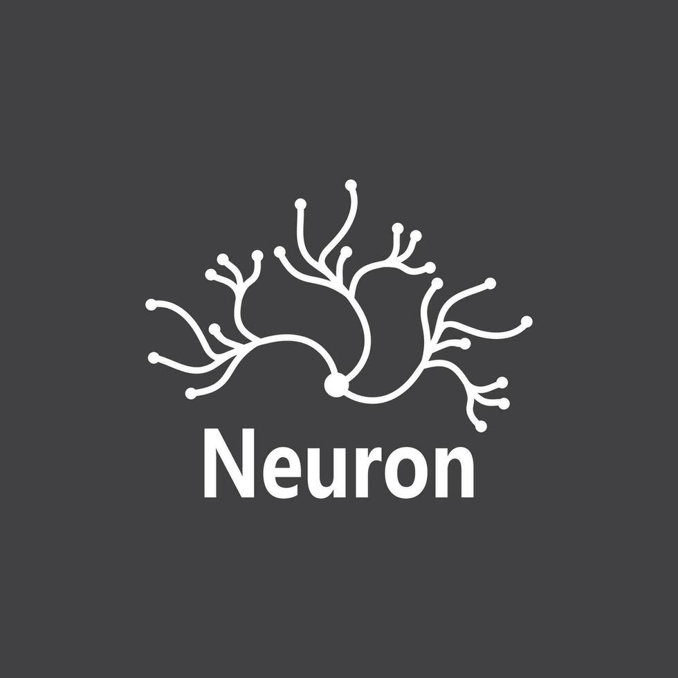 Neuron Logo und Symbol Vektor Vorlage