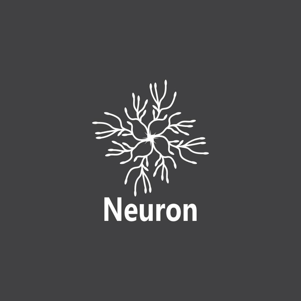 Neuron Logo und Symbol Vektor Vorlage