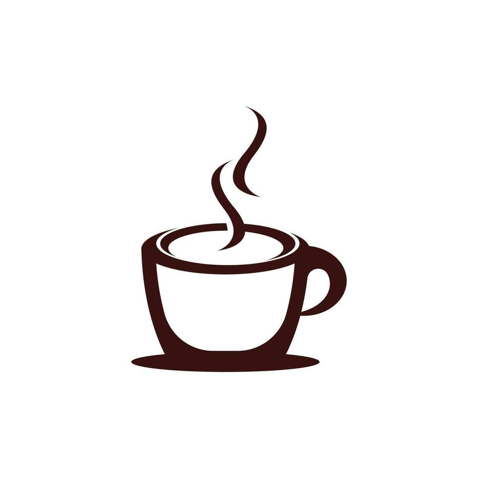 kaffe kopp ikon och symbol vektor mall illustration
