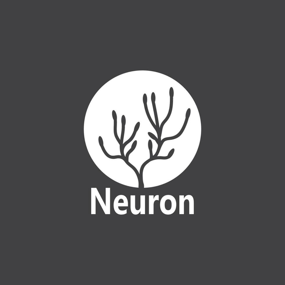 Neuron Logo und Symbol Vektor Vorlage